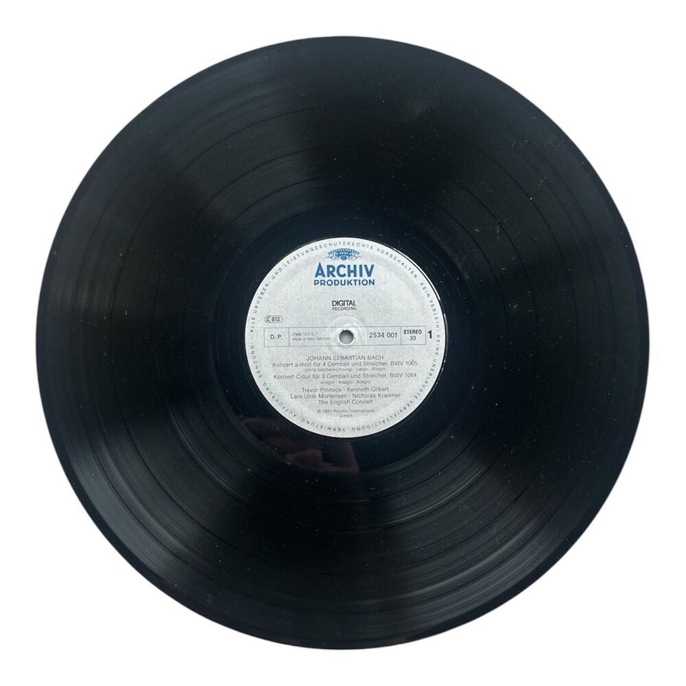J.S. Bach: Konzerte For 3 & 4 Cembali Archiv Polydor 2534 001 Loose Record Only